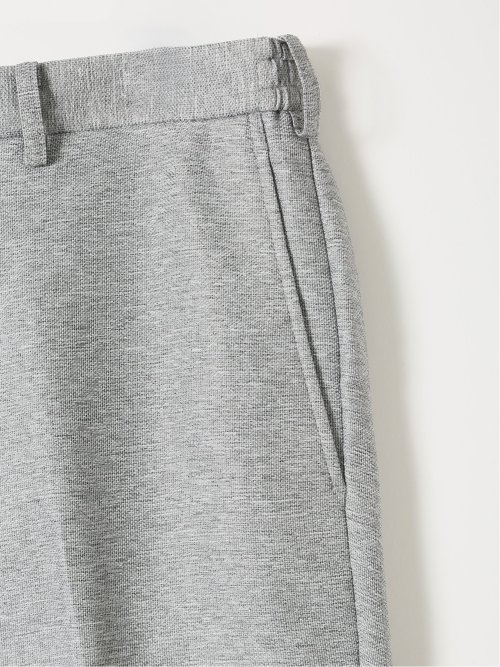 TechLinen スリムフィット ノータック パンツ ライトグレー(セットアップ可能)