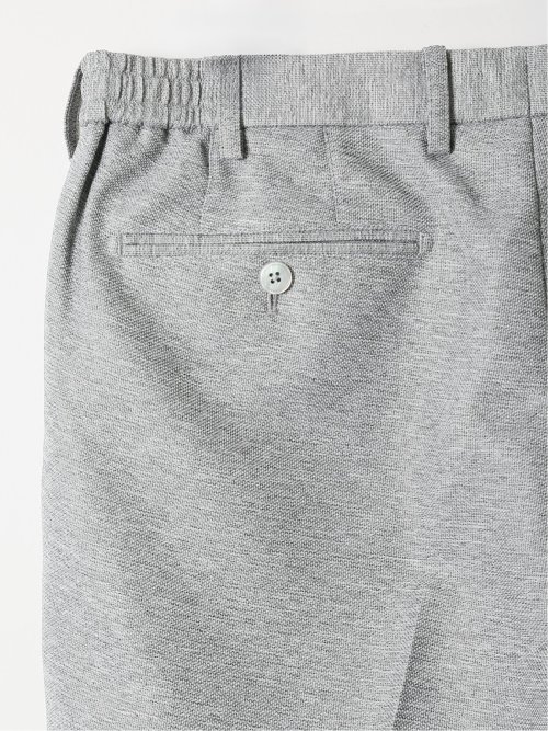 TechLinen スリムフィット ノータック パンツ ライトグレー(セットアップ可能)