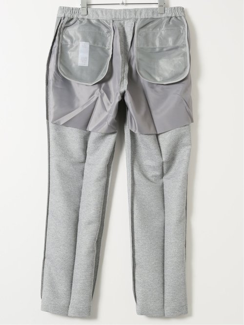 TechLinen スリムフィット ノータック パンツ ライトグレー(セットアップ可能)