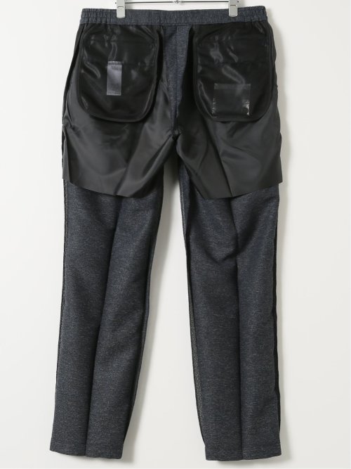 TechLinen スリムフィット ノータック パンツ 紺(セットアップ可能)