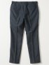 TechLinen スリムフィット ノータック パンツ 紺(セットアップ可能)