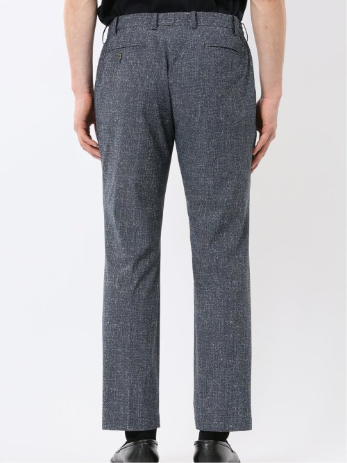 TechCool スリムフィット ノータック パンツ 青(セットアップ可能)