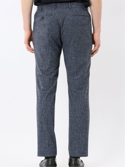 TechCool スリムフィット ノータック パンツ 紺(セットアップ可能)