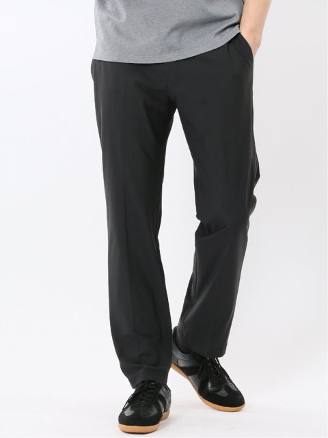 TechCool スリムフィット ノータック パンツ 黒(セットアップ可能)