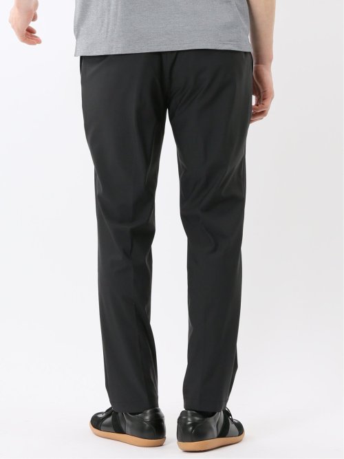 TechCool スリムフィット ノータック パンツ 黒(セットアップ可能)