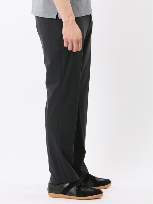 TechCool スリムフィット ノータック パンツ 黒(セットアップ可能)