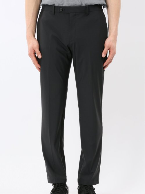 TechCool スリムフィット ノータック パンツ 黒(セットアップ可能)