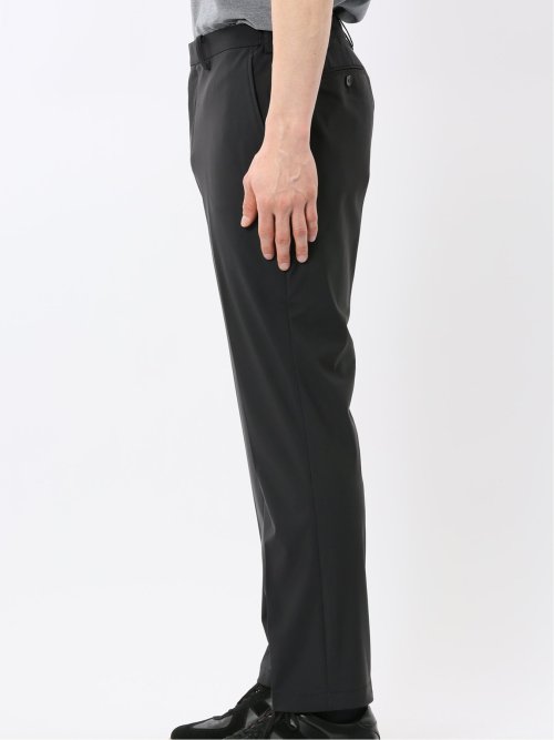 TechCool スリムフィット ノータック パンツ 黒(セットアップ可能)