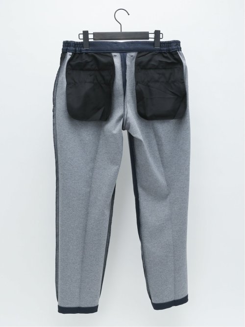 デニム調 スリムフィット ノータックパンツ(セットアップ可能)