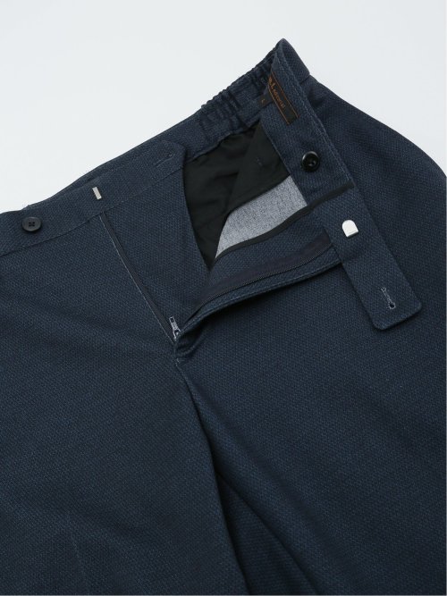 デニム調 スリムフィット ノータックパンツ(セットアップ可能)