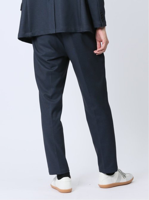 デニム調 スリムフィット ノータックパンツ(セットアップ可能)