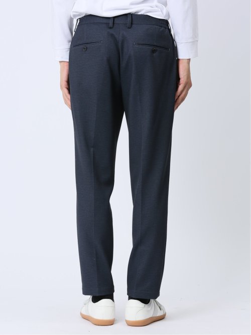 デニム調 スリムフィット ノータックパンツ(セットアップ可能)