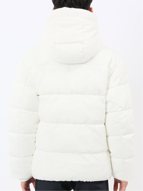 カットジャガード フーデッド 中綿ブルゾン