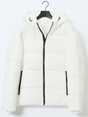 カットジャガード フード脱着 中綿ブルゾン