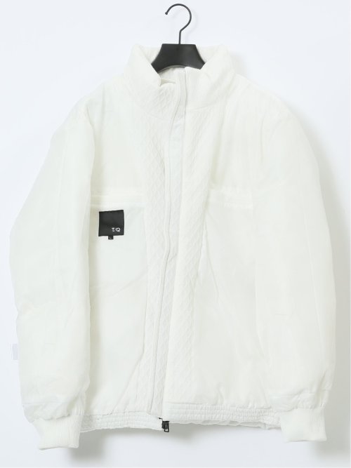 カットジャガード フード脱着 中綿ブルゾン