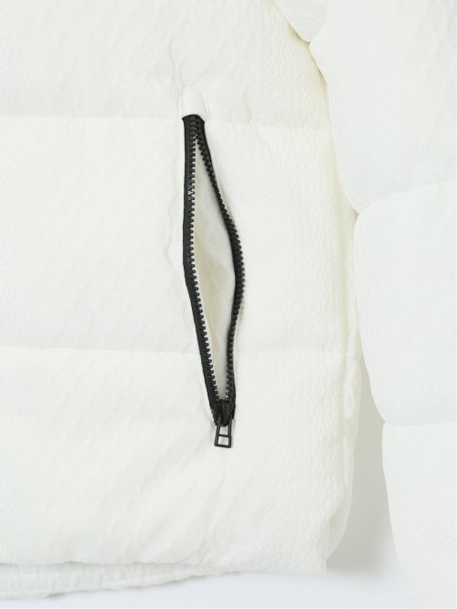 カットジャガード フード脱着 中綿ブルゾン