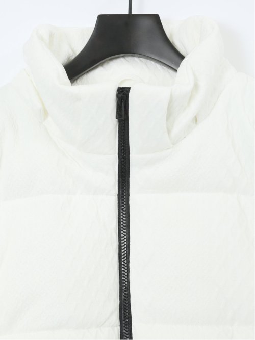 カットジャガード フード脱着 中綿ブルゾン