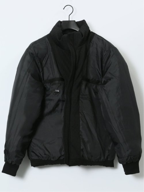 カットジャガード フード脱着 中綿ブルゾン