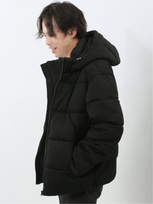 カットジャガード フード脱着 中綿ブルゾン