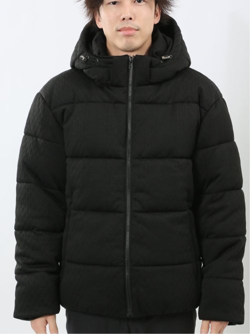 カットジャガード フード脱着 中綿ブルゾン