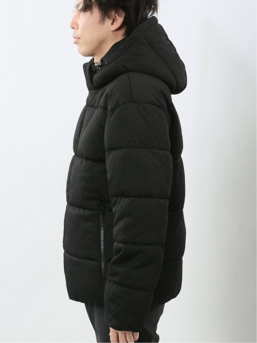 カットジャガード フード脱着 中綿ブルゾン