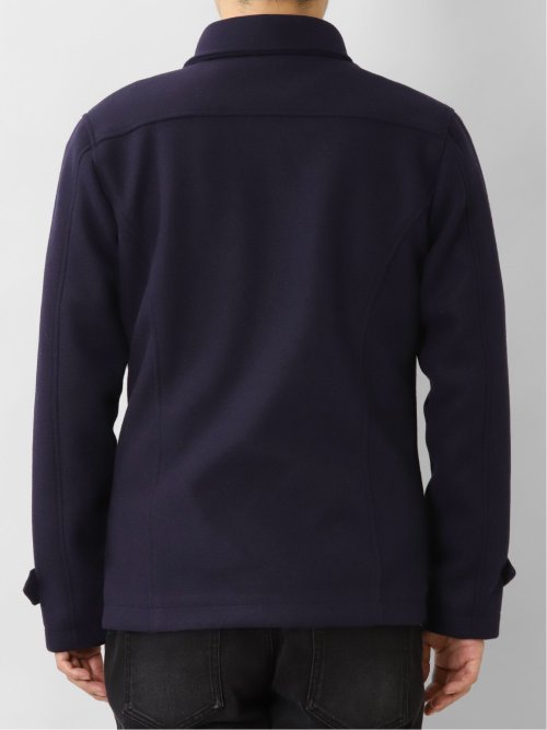 ウールライク フード着脱ピーコート