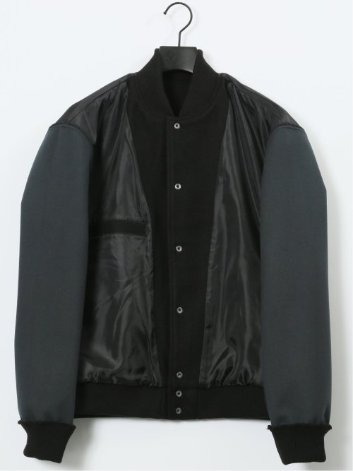 メルトン×合成皮革 スタジャン