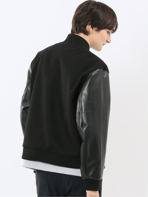 メルトン×合成皮革 スタジャン