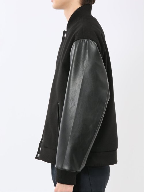 メルトン×合成皮革 スタジャン