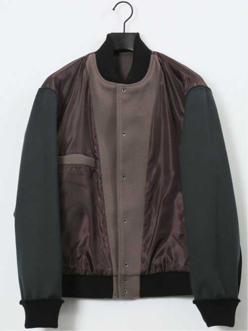 メルトン×合成皮革 スタジャン