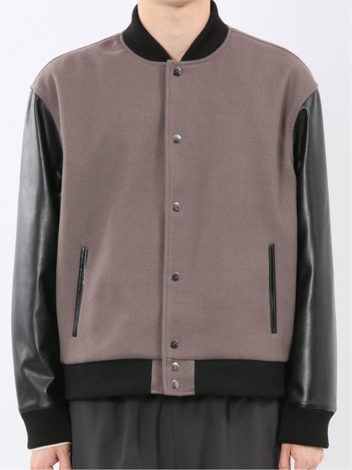 メルトン×合成皮革 スタジャン