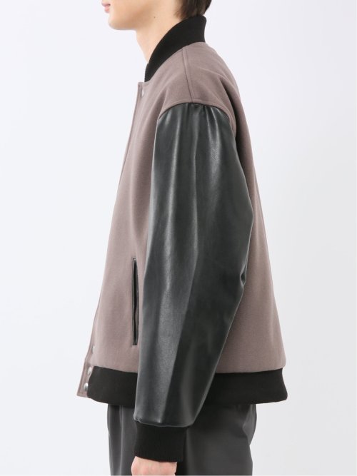 メルトン×合成皮革 スタジャン