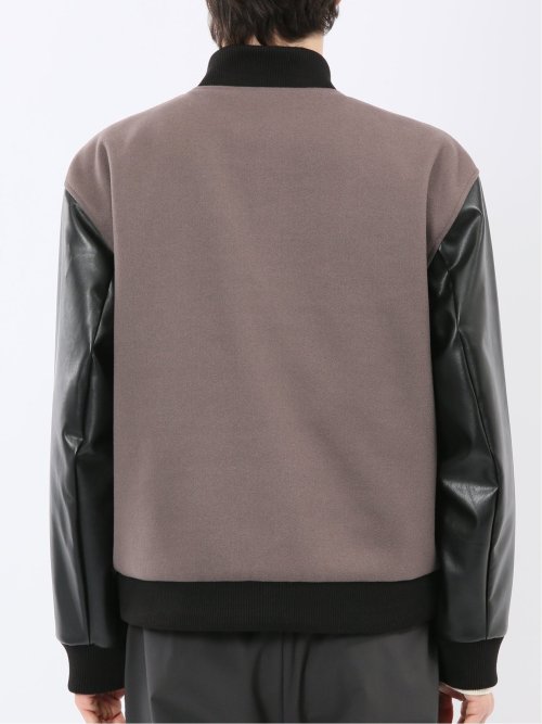 メルトン×合成皮革 スタジャン