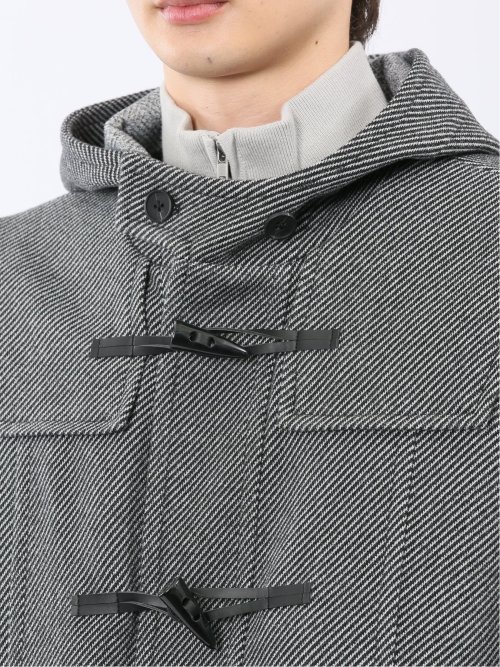 ストレッチメルトン ダッフルコート(M 07白黒): アウター/コート