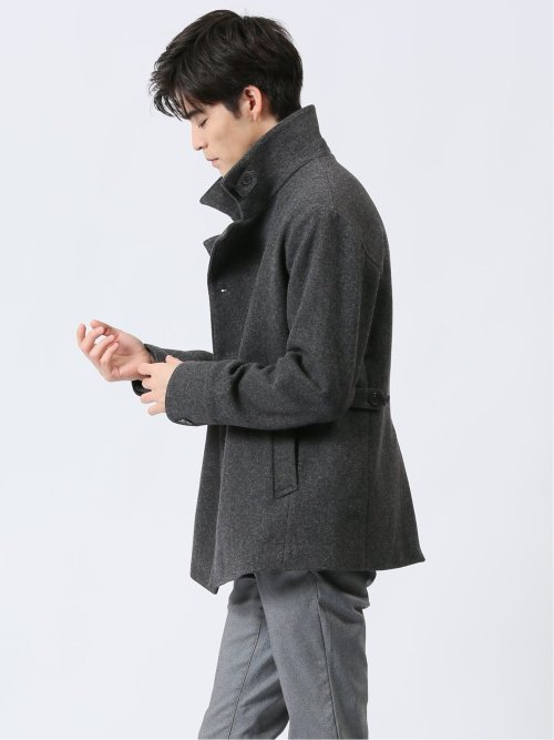 ニットメルトン シングルコート