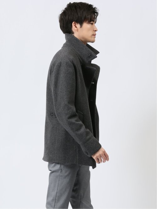 ニットメルトン シングルコート