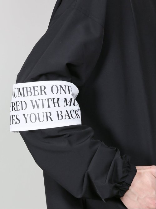 バックプリント ルーズ コーチジャケット