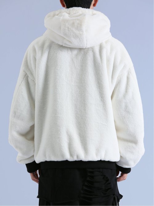 リバーシブル フードブルゾン