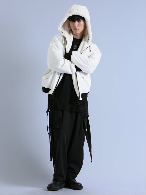 リバーシブル フードブルゾン