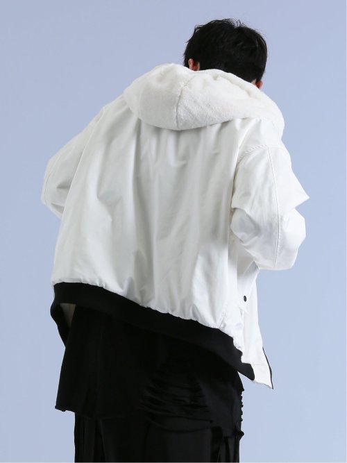 リバーシブル フードブルゾン