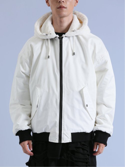 リバーシブル フードブルゾン