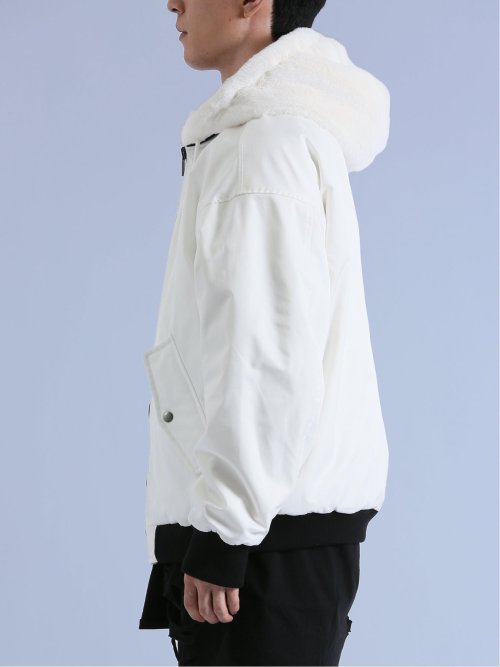 リバーシブル フードブルゾン