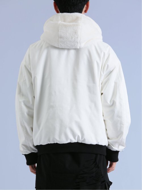 リバーシブル フードブルゾン