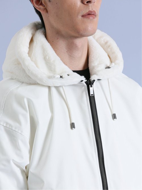 リバーシブル フードブルゾン