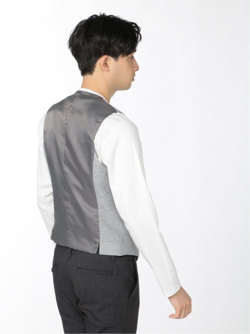 カラミストレッチ リバーシブルジレ(セットアップ可能)