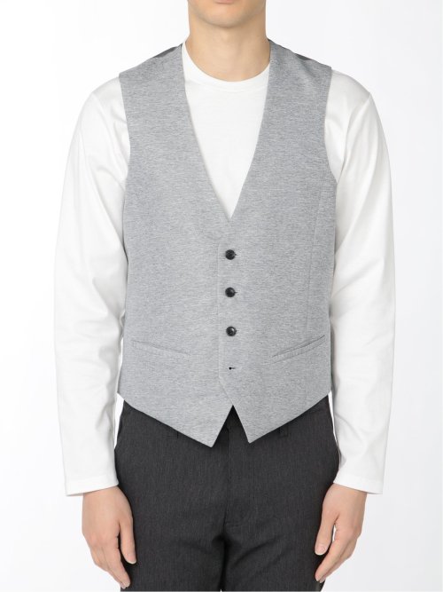 カラミストレッチ リバーシブルジレ(セットアップ可能)