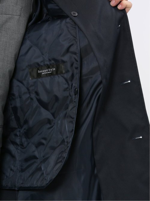 セカンドスタイル/Secondo Stayle 撥水 ライナー付き ステンカラーコート