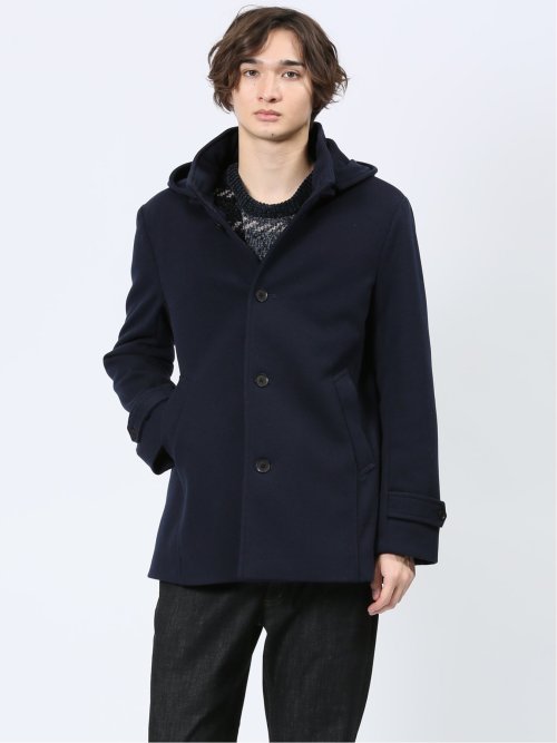 ストレッチメルトン ダッフルコート(M 05黒): アウター/コート | TAKA
