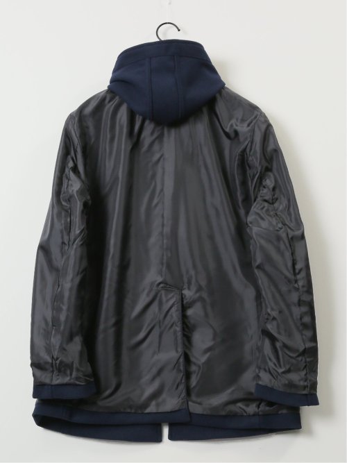 ストレッチメルトン フーデットブルゾン