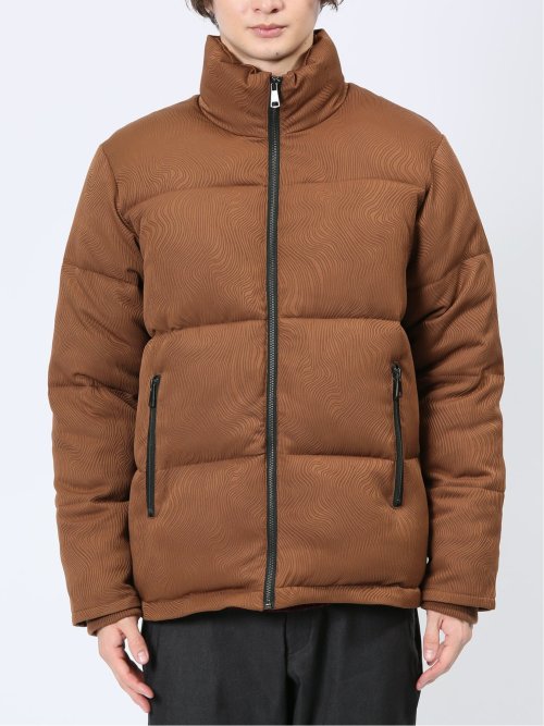 m．f．エディトリアル（m．f．editorial）/【ハンドウォッシャブル ややゆったり】m．f．エディトリアル ジャガード フーデッド 中綿ブ… シャドージャガード 中綿 スタンドブルゾン(M 30茶): アウター/コート